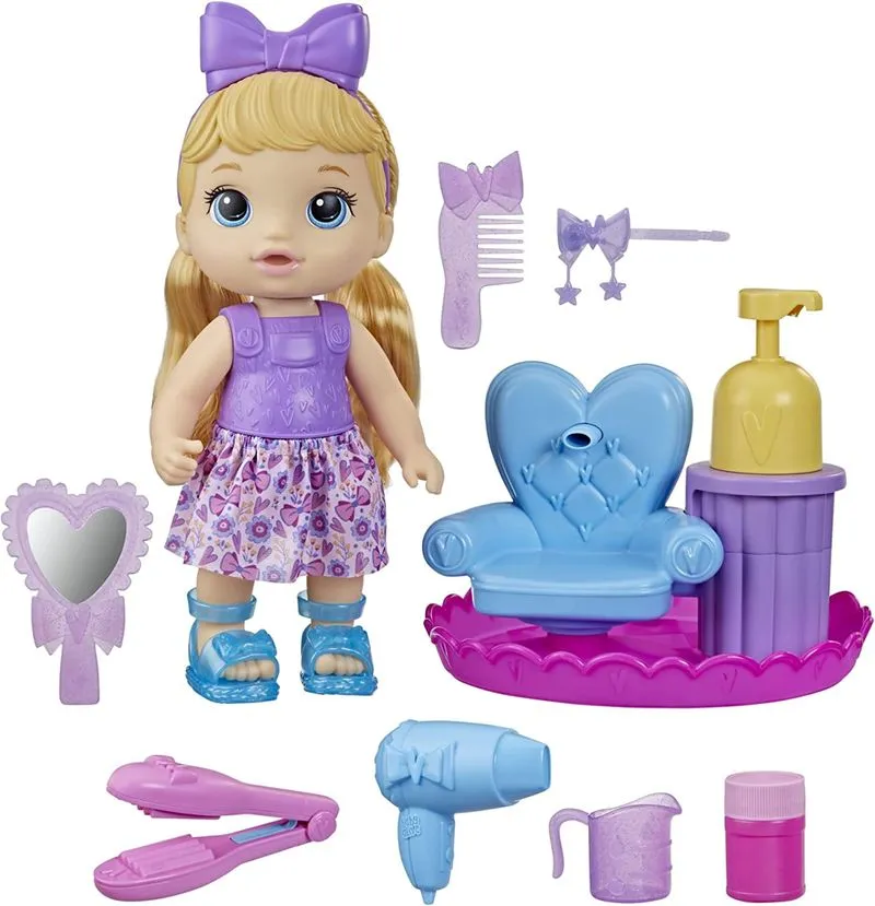 Baby Alive – Boneca Sudsy Styling – Loira F5112 – Hasbro